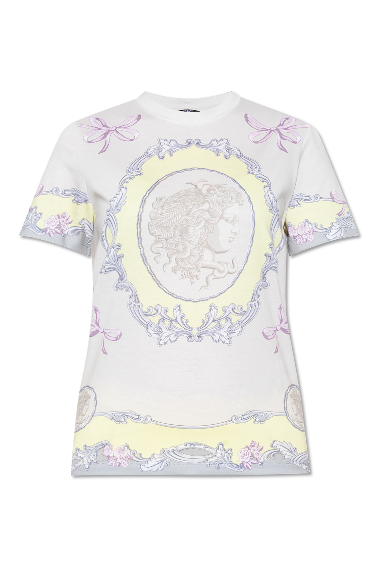 Versace T-shirt with Medusa Cameo print | Women's Clothing